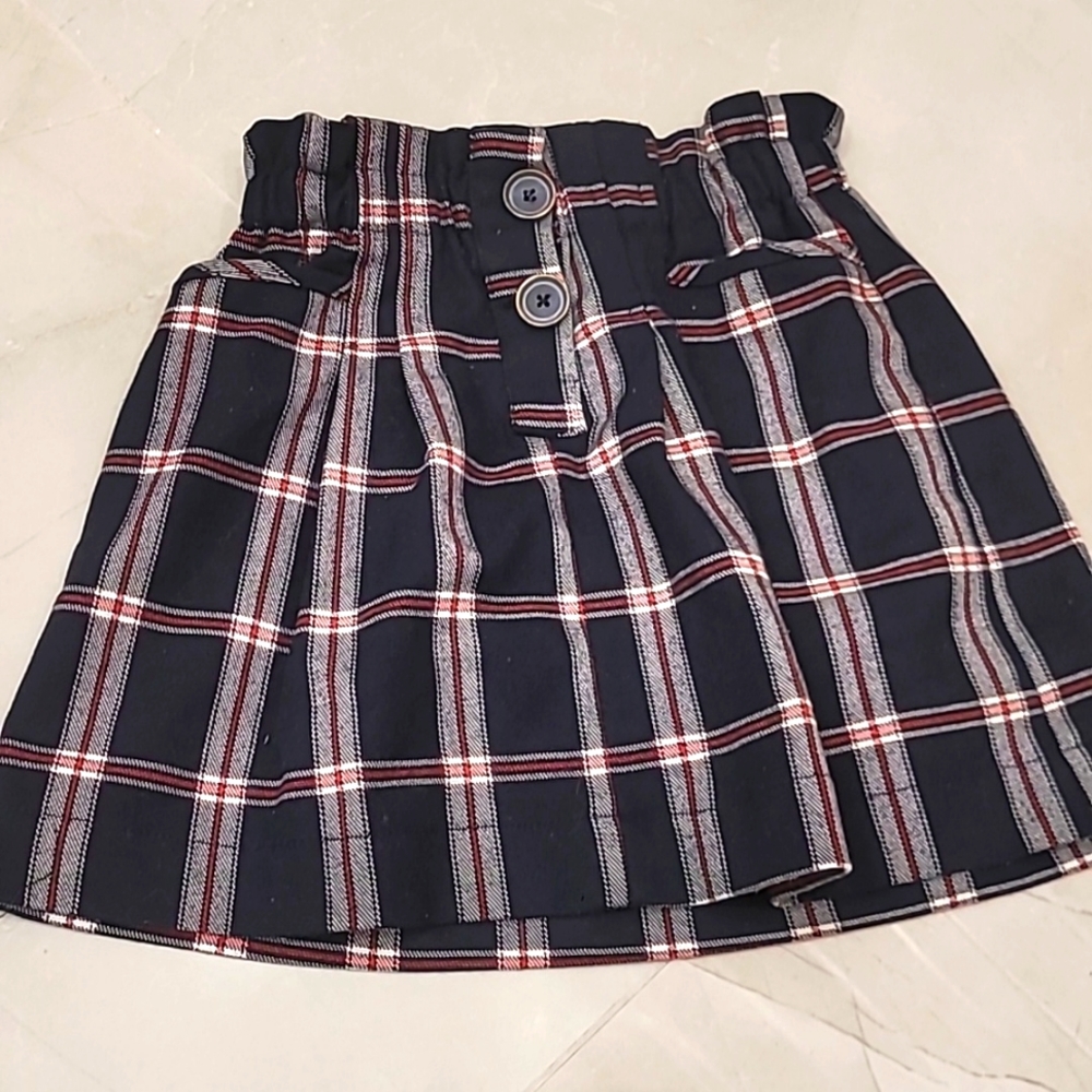 Zara girls Plaid skirt
